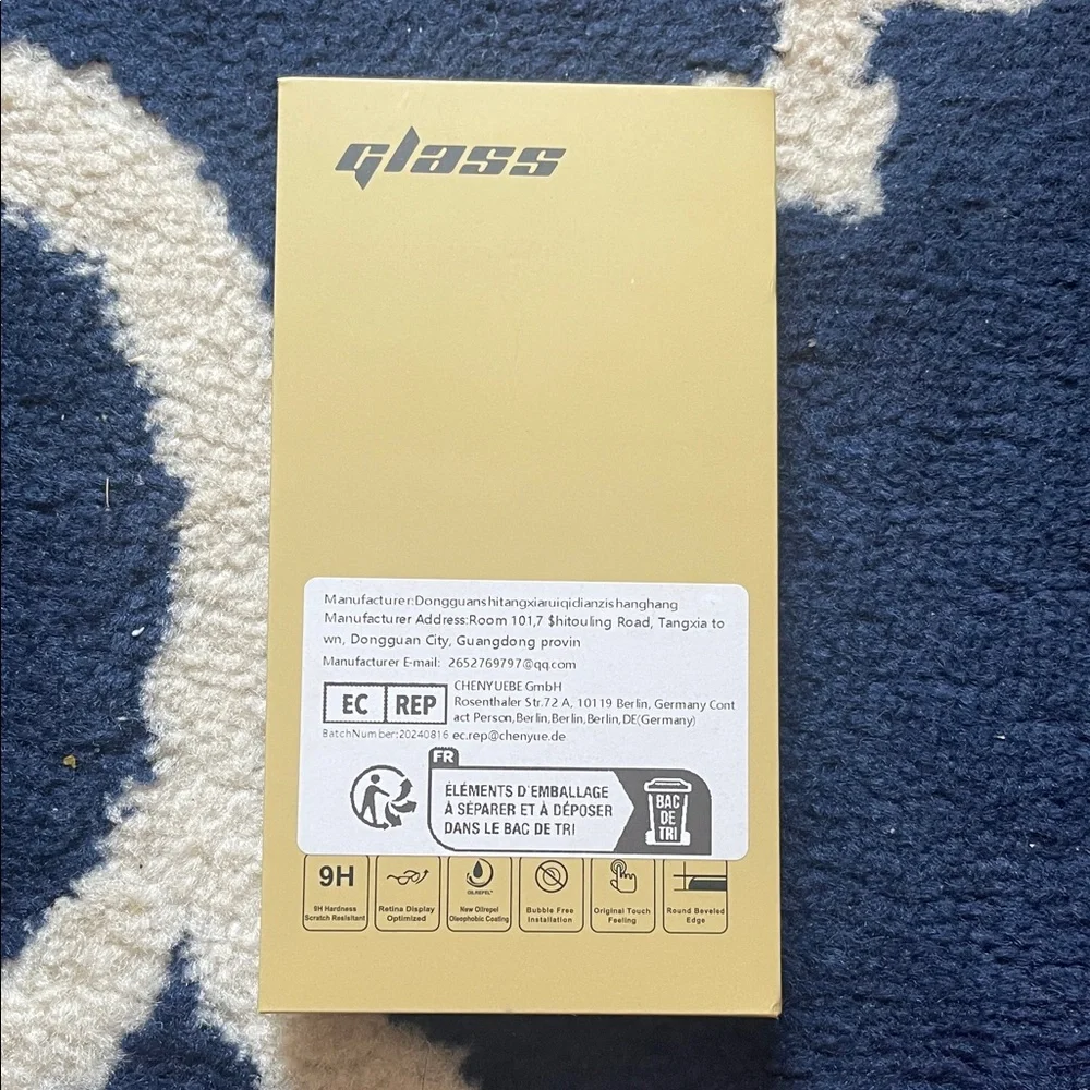 Gold Glass Screen Protector 3X